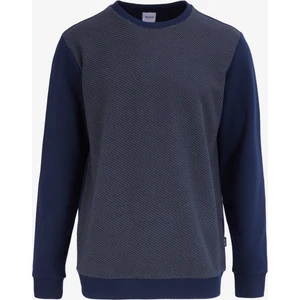 Bisiklet Yaka Lacivert Erkek Sweatshırt M4WM-SWT -1909