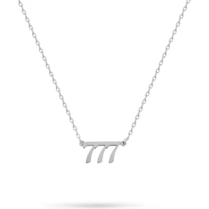 925 Ayar Gümüş 777 Şans Kolyesi - Melek Sayısı Kolye