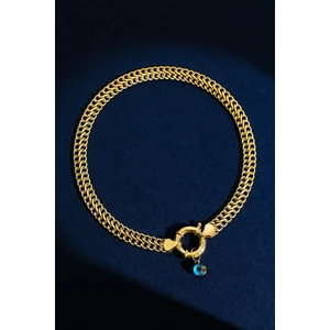 Fiyonk Kuyumculuk 14 Ayar Altın Nazar Boncuklu Viyana Otto Bileklik