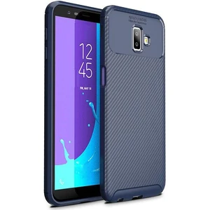 Samsung Galaxy J6 Plus (SM-J610F) Karbon Görünüm Negro Silikon Kılıf
