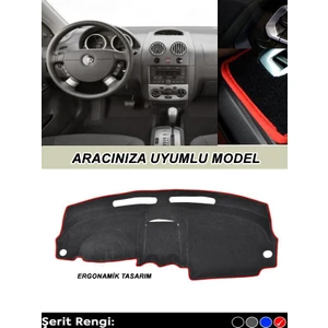 Toyota Corolla (2007-2012) Ile Uyumlu 3D Torpido Kılıfı Panel Koruyucu Göğüs Kaplama - Kırmızı Şerit