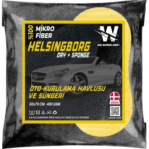 - Oto Yıkama Süngeri ve Araba Kurulama Havlusu, Miktofiber Araç Yıkama Bezi ve Sünger (2'li Paket)