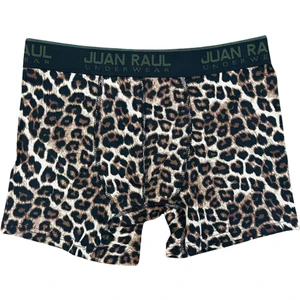 Juan Raul Munivy Juan Raul Leopar Desenli Renkli Rahat Erkek Boxer