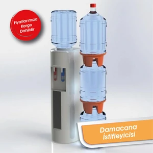 Damacana Standı Beyaz Renkli Pratik Tasarım ile Alan Tasarrufu Sağlar