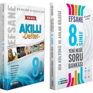 Ddy Yayınları 8. Sınıf Din Kültürü ve Ahlak Bilgisi Efsane Akıllı Defter + Soru Bankası