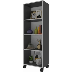 Kenzlife mutfak dolabı raziye 128*030*030 gri tekerlekli banyo evrak ofis ayakkabılık kiler