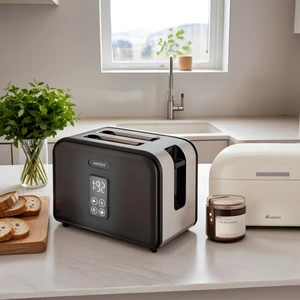 Multicrust Retro Ekmek Kızartma Makinesi Black