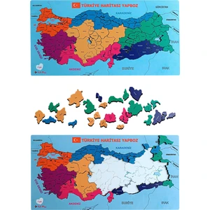 Gift Plus Türkiye Haritası Yapboz Puzzle Eğitici Oyuncak