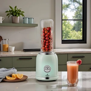 Retro Personal Kişisel Smoothie Blender Green