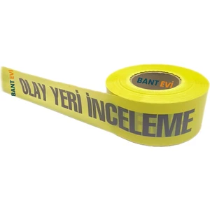 Bant Evi Olay Yer İnceleme Bandı 7 cm x 500 Metre Olay Yeri İkaz Şeridi
