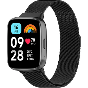 Xiaomi Redmi Watch 3 Active ile Uyumlu Metal Mıknatıslı Kordon Kayış - FC850
