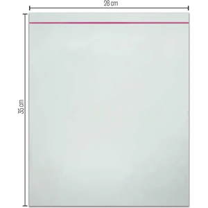 Paketleme Tezgahı 28*35 Bantlı Opp (Parlak-Şeffaf) Jelatin 100 Adet