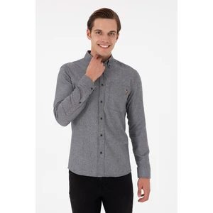 U.S. Polo Assn. Erkek Lacivert Gömlek Desenli 50291391-VR033