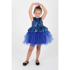 Ahenk Kids AHENGİM KIZ ÇOCUK ELBİSE KIZ ELBİSE PUL PAYETLİ AK2207