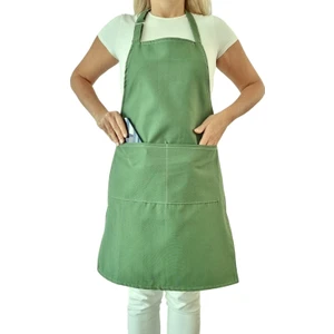 Mutfak önlüğü su geçirmez şef önlüğü 2 geniş cepli barista önlüğü