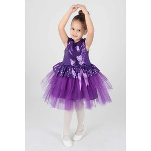Ahenk Kids AHENGİM KIZ ÇOCUK ELBİSE KIZ ELBİSE PUL PAYETLİ AK2207