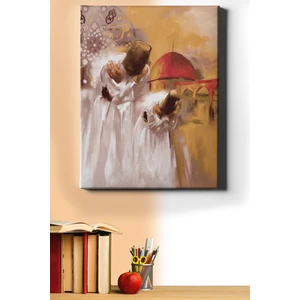 Sayılarla Boyama Seti Kasnaklı Semazen Selamı 40 x 50 cm