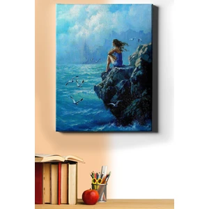 Sayılarla Boyama Seti Kasnaklı Mavi Düş 60 x 75 cm