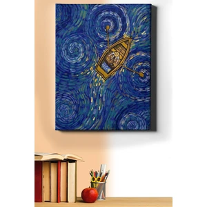 Sayılarla Boyama Seti Kasnaklı Kayıkytaki Van Gogh 40 x 50 cm