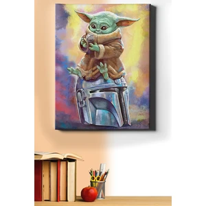 Sayılarla Boyama Seti Kasnaklı Sevimli Yoda 60 x 75 cm