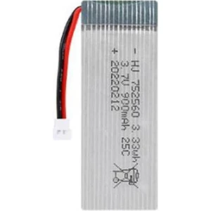 Lipo Pil 3.7V 900MAH 25C Dron ve Rc Model Bataryası Hx2.54 Soket