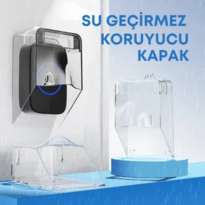 Truva Ticaret Koruyucu Kapak - Kablosuz Kapı Zili Su Geçirmez Kapak