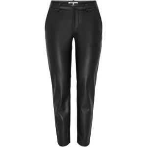 Onlmiri Slim Fit Yüksek Bel Boru Paça Deri Pantolon Bayan Pantolon 15328035