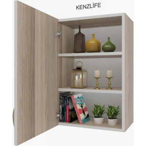 Kenzlife mutfak dolabı irem  060.060.32 crd  2 raflı kapaklı  ofis banyo kiler evrak kitaplık