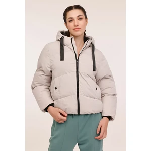 Wl Nora 2-212171010 4pr Gri Kadın Kısa Kaban