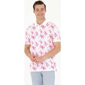 U.S. Polo Assn. Erkek Pembe Polo Yaka Tişört 50263426-VR041