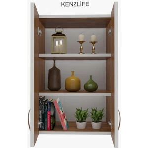 Kenzlife mutfak dolabı idil  060.040.32 cvz 2 raflı kapaklı  ofis banyo kiler evrak kitaplık