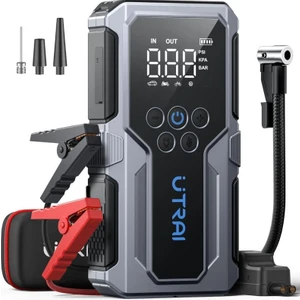 UTRAI Jstar JS9 15000mAh 1500A 4 in 1 Jump Starter + Lastik Şişirme Pompalı Taşınabilir Akü Takviye Kiti (JS-9)