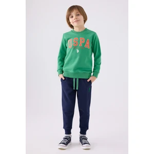 U.s. Polo Assn. Erkek Çocuk Yeşil Pijama Takım 50299485-VR054