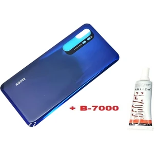 Xiaomi Mi Note 10 Lite Arka Kapak Batarya Pil Kapağı (CAM+B-7000) Mavi
