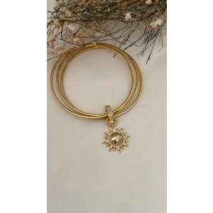 Mi Brillo Accessories Zirkon Taşlı Kutup Yıldız Güneş Ajda Charmı Yada Kolye Ucu ( Sadece Charm )
