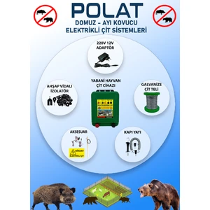 POLAT 220V ADAPTÖRLÜ PRO 1000 Metre (10-15 DÖNÜM) Elektrikli Çit