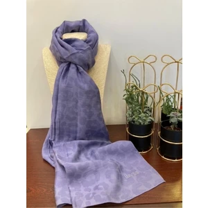 1329 Lila Leopar Şal