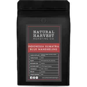 Natural Harvest Roasting Co. Indonesia Sumatra Blue Mandheling Yöresel Kahve 250 G.