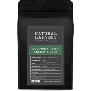 Natural Harvest Roasting Co. Colombia (Kolombiya) Huila Cherry Fiesta 250 G.
