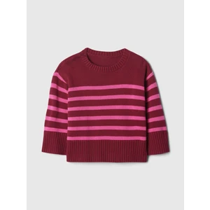 Kız Bebek Kırmızı babyGap 24/7 Split-Hem bisiklet yaka kazak