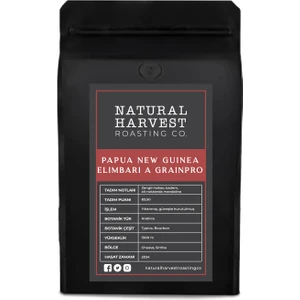 Natural Harvest Roasting Co. Papua New Guinea Elimbari A Grainpro Yöresel Kahve 250 G.