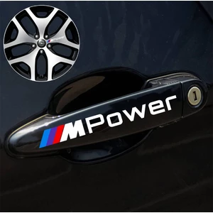 Hediyene Bak Bmw M Power Kapı Kolu Jant Sticker 8 Adet