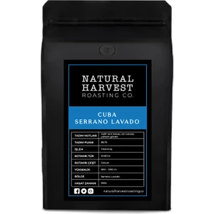 Natural Harvest Roasting Co. Cuba Serrano Lavado Yöresel Kahve 250 G.