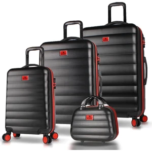 My Valice Colors Abs Kabin Orta Büyük ve Makyaj Boy Siyah 4'lü Travel Valiz Seti