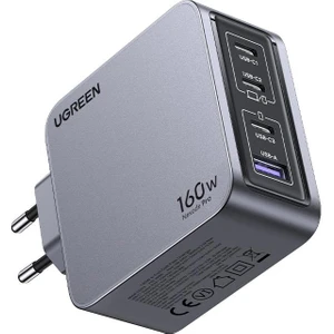 Nexode Pro 160W Gan Hızlı Şarj Cihazı 100W Kablolu Type-C Qc Pd 3xusb-C 1xusb-A Gri 25877