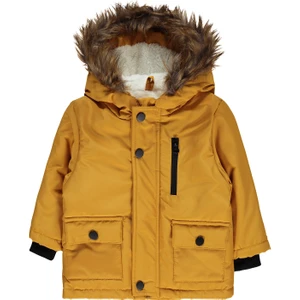 Civil Baby Erkek Bebek Kapüşonlu Mont 6-18 Ay Hardal