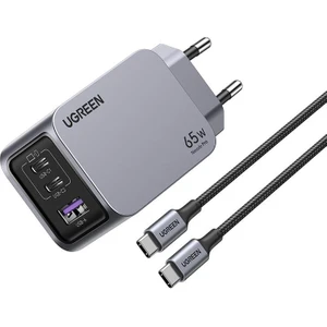Nexode Pro 65W Gan Hızlı Şarj Cihazı Type-C Qc Pd 2xusb-C 1xusb-A Uzay Grisi 25871