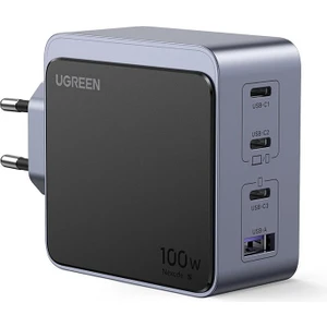 Nexode Aır 100W Gan Hızlı Şarj Cihazı Type-C Qc Pd 3xusb-C 1xusb-A Gri 35043