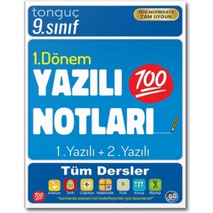 Tonguç 9. Sınıf 1.dönem Yazılı Notları 1. ve 2. Yazılı