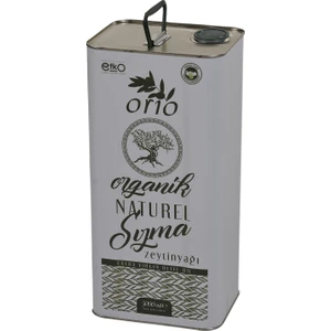 Orio Organik 2024-2025  Erken Hasat Organik Natürel Sızma Soğuk Sıkım Zeytinyağı 5 Lt-filtre edilmemiş